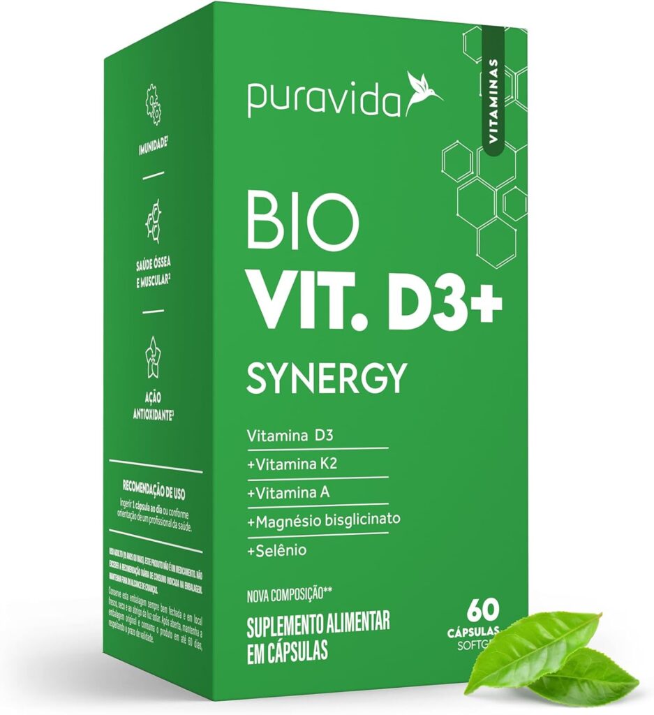 Melhor Vitamina D: As 10 Melhores em 2025 Puravida Vitamina D3 Sinergy 1