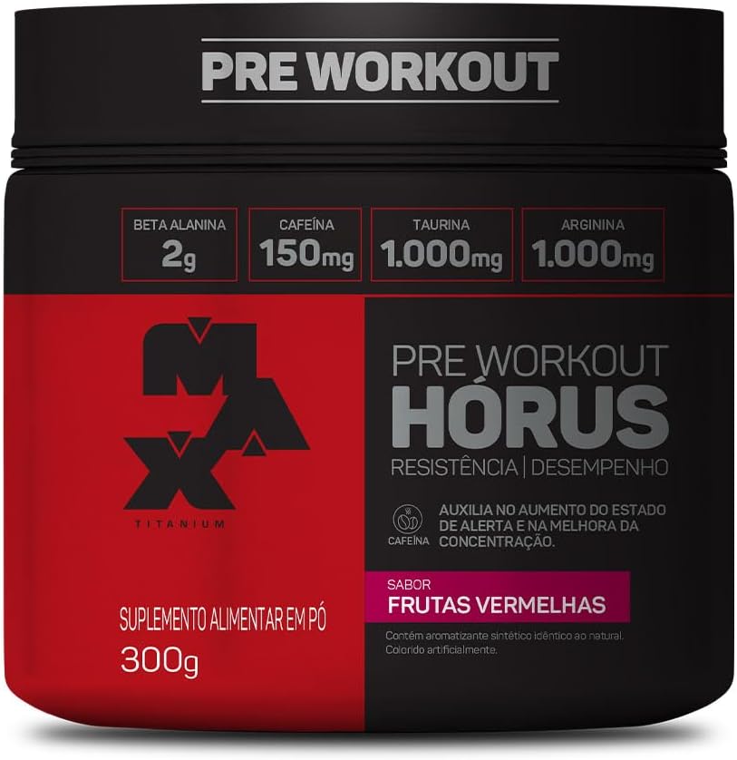 Melhor Pré-Treino: Top 10 Melhores em 2025 Max Titanium Horus